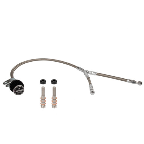 PartzBiz HD: 190323479-Oil Bypass Kits Only For Oval Super Ring Air Cleaner For Harley Davidson 2018-2024 Softail 107/114/117 All Models & 2017-2023 Touring 107/114/117 All Models - Chrome