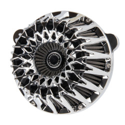 PartzBiz HD 19051413 - Spider Air Cleaner For Harley Davidson 2024+ Touring 117/121 & 2025+ Softail 117 All Models - Chrome