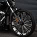 PartzBiz HD: HLHX401-2-Hoprousa Motorcycle Fender,Gloss Black Short Front Fender Compatible with 2013+ Harley Davidson Softail BREAKOUT FXBR - Gloss black For 23x3.75 PartzBiz HD: HLHX401-2-Hoprousa Motorcycle Fender,Gloss Black Short Front Fender Compatible with 2013+ Harley Davidson Softail BREAKOUT FXBR - Gloss black For 23x3.75