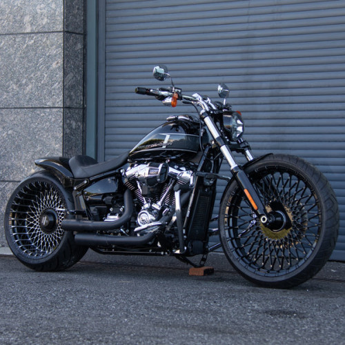 PartzBiz HD: PART-3-260 Single-sided swingarm conversion For 2020 Fat boy - 18x8.5 Spider 3D front wheels