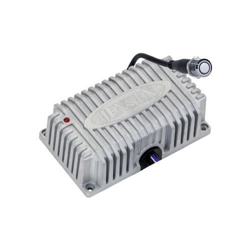 PartzBiz HD: 3477876-Jensen Power Sports เครื่องขยายเสียงบลูทูธ 4 ช่อง 160W กันน้ำ Harley Silver PartzBiz HD: 3477876-Jensen Power Sports เครื่องขยายเสียงบลูทูธ 4 ช่อง 160W กันน้ำ Harley Silver