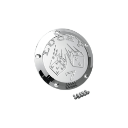 PartzBiz HD 06-99L - Joker Machine Lucky 7 Chrome Derby Cover 1999-2019 Harley Touring Softail Dyna PartzBiz HD 06-99L - Joker Machine Lucky 7 Chrome Derby Cover 1999-2019 Harley Touring Softail Dyna