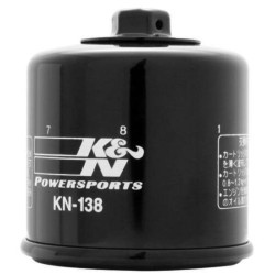PartzBiz HD KN-138 - K&N Engineering Black Spin On 17mm Nut Oil Filter KN-138 Suzuki Cagiva Aprilia PartzBiz HD KN-138 - K&N Engineering Black Spin On 17mm Nut Oil Filter KN-138 Suzuki Cagiva Aprilia