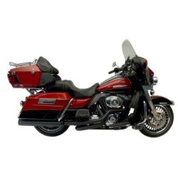 PartzBiz HD 147-78228 - Supertrapp Kerker Stout Black 4 Slip-On Mufflers Pipes Exhaust Harley Touring M8