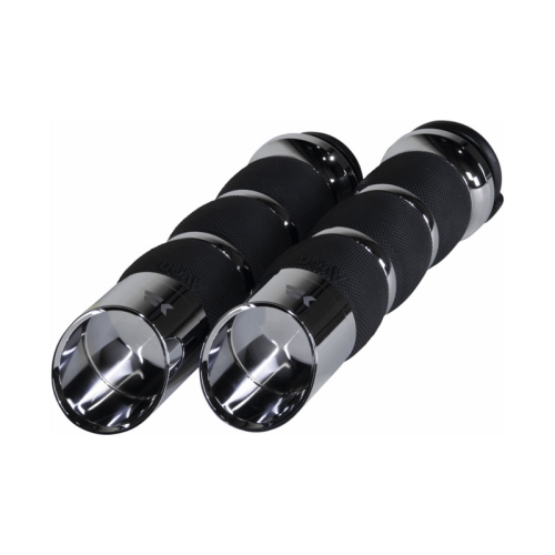PartzBiz HD: 3492829-Khrome Werks Edge Air Cushion Grips Pair Chrome TBW Harley Touring Softail 2008+ PartzBiz HD: 3492829-Khrome Werks Edge Air Cushion Grips Pair Chrome TBW Harley Touring Softail 2008+