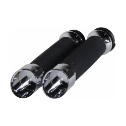 PartzBiz HD 500160 - Khrome Werks Edge Contour Grips Pair Set Chrome TBW Harley Touring Softail 2008+ PartzBiz HD 500160 - Khrome Werks Edge Contour Grips Pair Set Chrome TBW Harley Touring Softail 2008+
