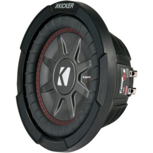 PartzBiz HD: 3462241-Kicker CompRT Thin Subwoofer สีดำ ทนฝนและแดด 8‚” 300W RMS Multi Fit Adventure