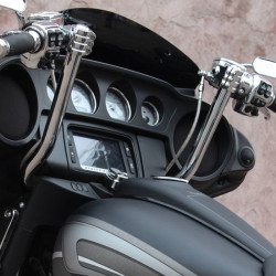 PartzBiz HD KW05-01-8005-C - Klockwerks 14” Chrome Klip Clip Hanger Handlebars 1 1/4” Bar Harley 08+ Touring PartzBiz HD KW05-01-8005-C - Klockwerks 14” Chrome Klip Clip Hanger Handlebars 1 1/4” Bar Harley 08+ Touring