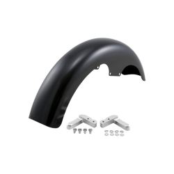 PartzBiz HD KW05-06-0006-R - Klock Werks Hugger Taper Leg Front Fender Kit Satin Block Black 19‚” Harley FXLR