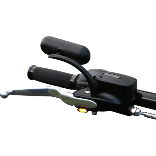 PartzBiz HD: 3482555-Kodlin Black Elypse LED 2-1 ไฟเลี้ยวหน้าไฟวิ่ง 18+ Harley Softail