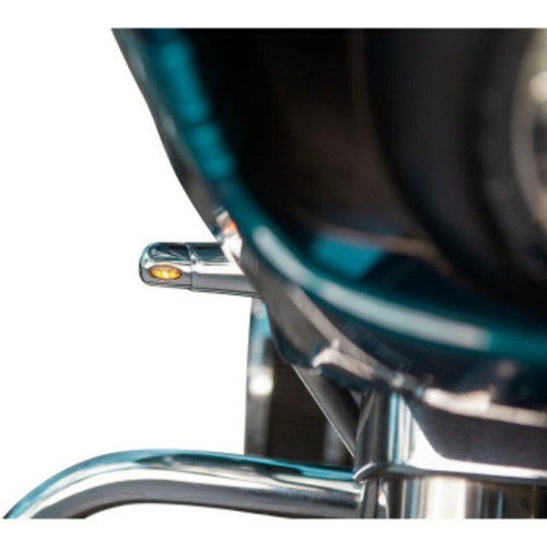 PartzBiz HD: 3486768-Kodlin Elypse สัญญาณไฟเลี้ยวแฟริ่งหน้าแบบ LED สำหรับ Harley 15+ Road Glide FXLRST