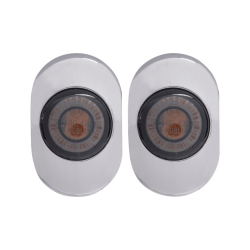 PartzBiz HD K68496 - Kodlin เสาอากาศ LED Grommet Accent Light Chrome Aluminium 2006+ Harley Touring PartzBiz HD K68496 - Kodlin เสาอากาศ LED Grommet Accent Light Chrome Aluminium 2006+ Harley Touring