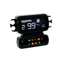PartzBiz HD BA080000 - Koso North America D2 LCD Multi-Function Gauge Speedometer 2018+ Harley Softail