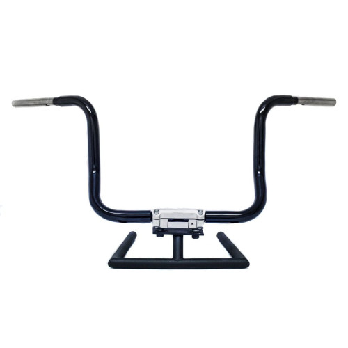 PartzBiz HD: 3470719-KST Kustoms Gloss Black 10‚” แฮนด์บาร์ Six Bend Kicker Harley Touring FLH