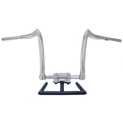 PartzBiz HD SPEARHEAD12STP - KST Kustoms Polished 12” Spearhead Handlebars Bars Harley Softail 1.25” 1.5”