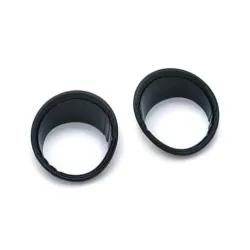PartzBiz HD 6927 - Kuryakyn Black Tri Line Fuel Voltage Gauge Bezels Harley Road Glide 2015-2018
