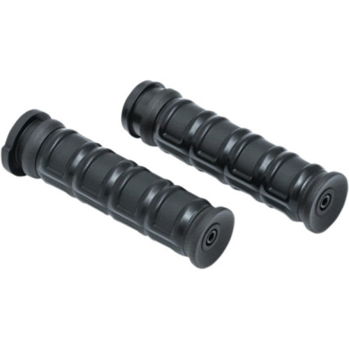 PartzBiz HD: 3465093-Kuryakyn Black Dillinger Handlebar Rubber Grips TBW Throttle Harley Touring 08+