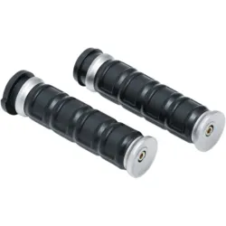 PartzBiz HD 6674 - Kuryakyn Dillinger Handlebar Rubber Grips Electronic Throttle Harley Touring 08+