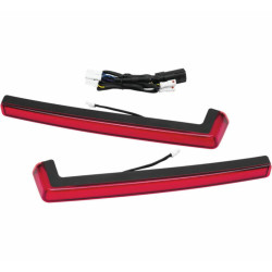 PartzBiz HD 2943 - Kuryakyn Tracer Tour-Pak ไฟท้าย LED สีดำสีแดงเลนส์ Harley Touring 14-22 PartzBiz HD 2943 - Kuryakyn Tracer Tour-Pak ไฟท้าย LED สีดำสีแดงเลนส์ Harley Touring 14-22