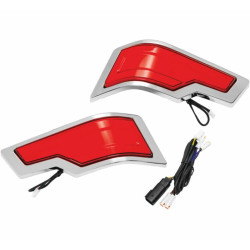 PartzBiz HD 2954 - Kuryakyn Tracer Tour-Pak ไฟท้าย LED Chrome Red เลนส์ Harley Touring 14-22 PartzBiz HD 2954 - Kuryakyn Tracer Tour-Pak ไฟท้าย LED Chrome Red เลนส์ Harley Touring 14-22