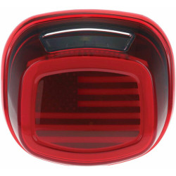 PartzBiz HD 2924 - Kuryakyn Tracer US Flag ไฟท้าย LED เลนส์สีแดงใบอนุญาต Light Harley Touring PartzBiz HD 2924 - Kuryakyn Tracer US Flag ไฟท้าย LED เลนส์สีแดงใบอนุญาต Light Harley Touring