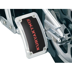 PartzBiz HD 9251 - Kuryakyn Chrome Curved Vertical License Plate Side Mount Harley Custom Chopper PartzBiz HD 9251 - Kuryakyn Chrome Curved Vertical License Plate Side Mount Harley Custom Chopper