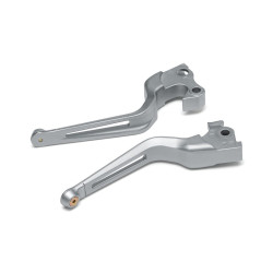 PartzBiz HD 6681 - Kuryakyn Silver Dillinger Front Handlebar Control Levers Cable Clutch Harley 96+ PartzBiz HD 6681 - Kuryakyn Silver Dillinger Front Handlebar Control Levers Cable Clutch Harley 96+