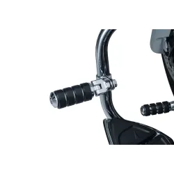 PartzBiz HD 8033 - Kuryakyn Chrome 1-1/4‚” แคลมป์การ์ดเครื่องยนต์เฟรม Mount ISO Large Footpegs Harley