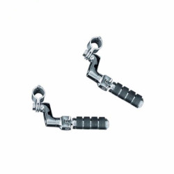 PartzBiz HD 7998 - Kuryakyn Chrome Offset 1.25” Engine Guard Frame Mount Small Iso Pegs Set Harley PartzBiz HD 7998 - Kuryakyn Chrome Offset 1.25” Engine Guard Frame Mount Small Iso Pegs Set Harley