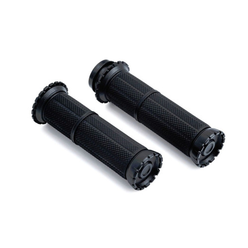 PartzBiz HD: 3457726-Kuryakyn Riot Fly By Wire TBW Hand Grips Black Harley 2008-2018 Touring Softail PartzBiz HD: 3457726-Kuryakyn Riot Fly By Wire TBW Hand Grips Black Harley 2008-2018 Touring Softail
