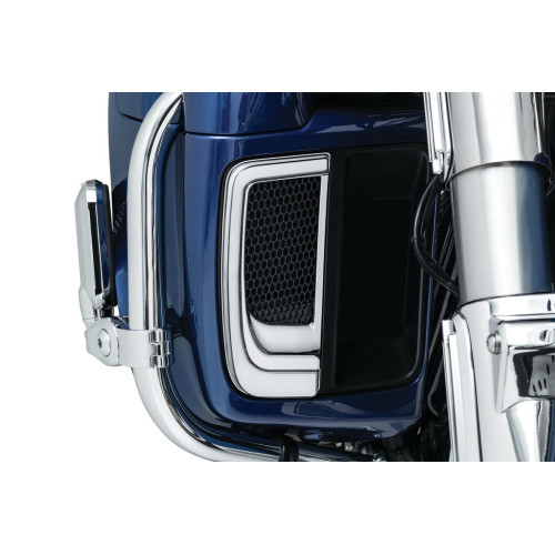 PartzBiz HD: 3469209-Kuryakyn Chrome Tracer LED Lowering Fairing Accent Lights Harley Touring 14-20