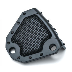 PartzBiz HD 6553 - Kuryakyn Black Mesh Rear Brake Caliper Cover Accent Trim Harley 08-17 Dyna FXST