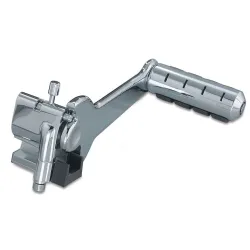 PartzBiz HD 7926 - Kuryakyn Chrome Adjustable Passenger Footpeg Pegs Kit Pair Harley Touring 93-06 PartzBiz HD 7926 - Kuryakyn Chrome Adjustable Passenger Footpeg Pegs Kit Pair Harley Touring 93-06