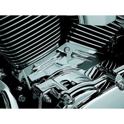 PartzBiz HD 8143 - Kuryakyn Chrome Cylinder Barrel Base Engine Block Cover Trim Accent Harley 99-06