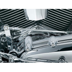 PartzBiz HD 8392 - Kuryakyn Chrome Cylinder Base Engine Cover Harley Touring Electra Dyna 2006-2017