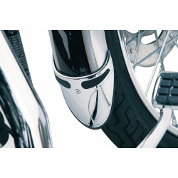 PartzBiz HD 9016 - Kuryakyn Chrome Fender Extension Mud Flap Trim แคบ Harley Sportster Dyna FXST
