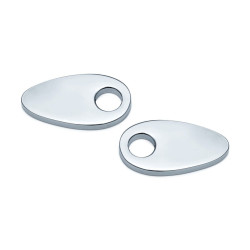 PartzBiz HD 2577 - Kuryakyn Chrome Kellermann Fender Strut ฝาครอบแผ่น Harley 2002-20 XL FXD FXST