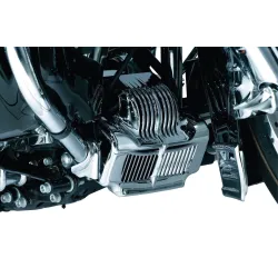 PartzBiz HD 7784 - Kuryakyn Front Chrome Plated Engine Oil Cooler Cover Trim Harley Touring Bagger PartzBiz HD 7784 - Kuryakyn Front Chrome Plated Engine Oil Cooler Cover Trim Harley Touring Bagger