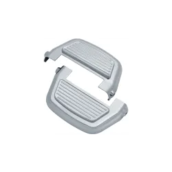 PartzBiz HD KUR8876 - Passenger Floorboard Inserts Covers Finned Chrome Bumper Pair Set Big Twin 99-17 PartzBiz HD KUR8876 - Passenger Floorboard Inserts Covers Finned Chrome Bumper Pair Set Big Twin 99-17
