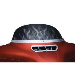 PartzBiz HD 1387 - Kuryakyn Smooth Chrome Windshield Trim Accent Cover สำหรับ Harley Touring 2014-2018 PartzBiz HD 1387 - Kuryakyn Smooth Chrome Windshield Trim Accent Cover สำหรับ Harley Touring 2014-2018