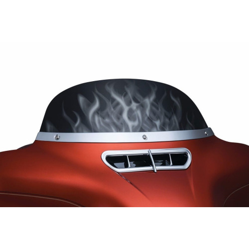 PartzBiz HD: 3451257-Kuryakyn Smooth Chrome Windshield Trim Accent Cover สำหรับ Harley Touring 2014-2018 PartzBiz HD: 3451257-Kuryakyn Smooth Chrome Windshield Trim Accent Cover สำหรับ Harley Touring 2014-2018