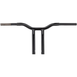 PartzBiz HD LA-7338-10B - LA Choppers 1 1/4‚” Black Kage Fighter 10‚” T Bars แฮนด์แบบดึงกลับ Harley FXD