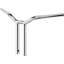 PartzBiz HD LA-7337-10 - LA Choppers 1 1/4‚” Chrome Kage Fighter 10‚” T บาร์แฮนด์ตรง Harley FXD