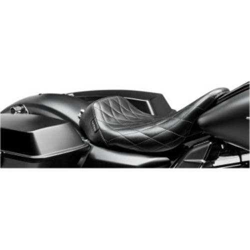 PartzBiz HD: 3457865-Le Pera ไวนิลสีดำ Barebones Low Diamond Stitch Solo Seat Harley Touring 08+ PartzBiz HD: 3457865-Le Pera ไวนิลสีดำ Barebones Low Diamond Stitch Solo Seat Harley Touring 08+