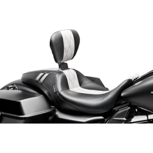 PartzBiz HD: 3468339-Le Pera Outcast 2 Up GT เบาะผู้โดยสารสีขาวสีดำสำหรับคนขับ Harley Touring 08-22 PartzBiz HD: 3468339-Le Pera Outcast 2 Up GT เบาะผู้โดยสารสีขาวสีดำสำหรับคนขับ Harley Touring 08-22