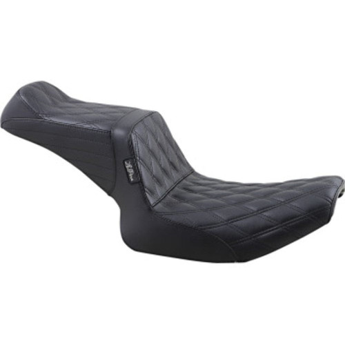 PartzBiz HD: 3476006-Le Pera Black Double Diamond Tailwhip 2 Up Seat Harley Super Glide FXR 82-00 PartzBiz HD: 3476006-Le Pera Black Double Diamond Tailwhip 2 Up Seat Harley Super Glide FXR 82-00