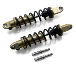 PartzBiz HD 13101783 - Legend Revo-A Adjustable Gold 14” Suspension Heavy Duty Shocks Harley Dyna 91-17
