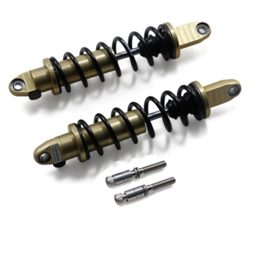 PartzBiz HD: 3468987-Legend Revo-A Adjustable Gold 14” Suspension Heavy Duty Shocks Harley Dyna 91-17