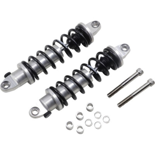 PartzBiz HD: 3468995-Legend Revo-A Adjustable Silver 12” Performance Coil Shocks HD Harley Dyna 91-17