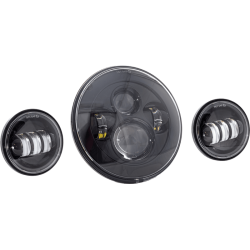 PartzBiz HD LLC-LHK-7B - Letric Lighting สีดำ 7‚” ไฟหน้า LED ระดับพรีเมียม + ไฟเลี้ยวอะลูมิเนียม Harley PartzBiz HD LLC-LHK-7B - Letric Lighting สีดำ 7‚” ไฟหน้า LED ระดับพรีเมียม + ไฟเลี้ยวอะลูมิเนียม Harley